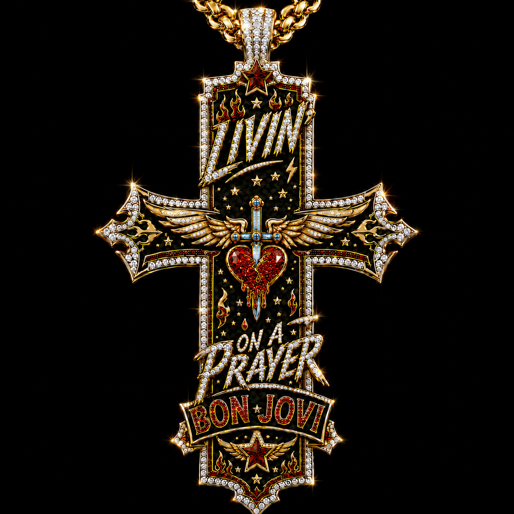 BJV Solid Gold Chain with Diamond Pendant TTTT