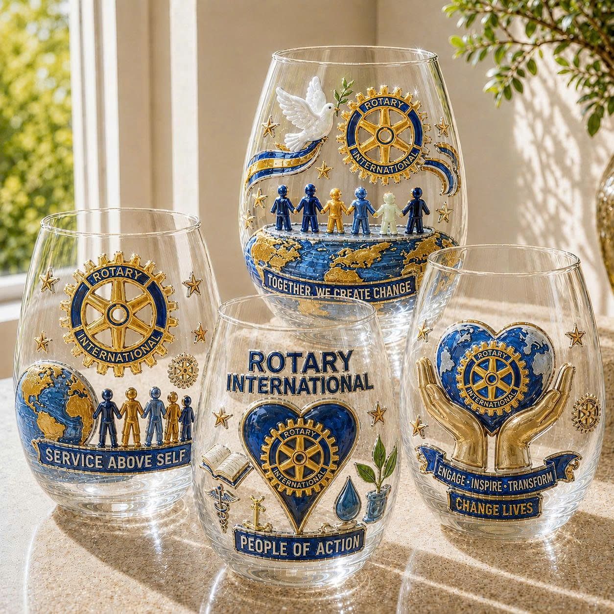 Premium ROTI Wine Glass Cup VTH