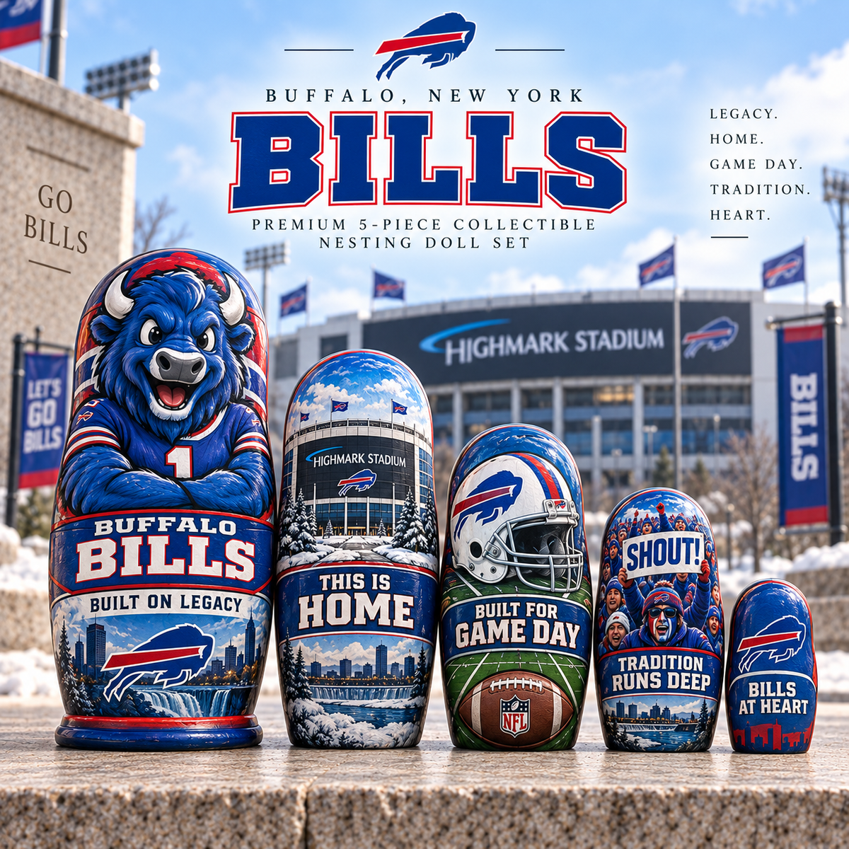 Premium BFBL Nesting Doll Set NHVH