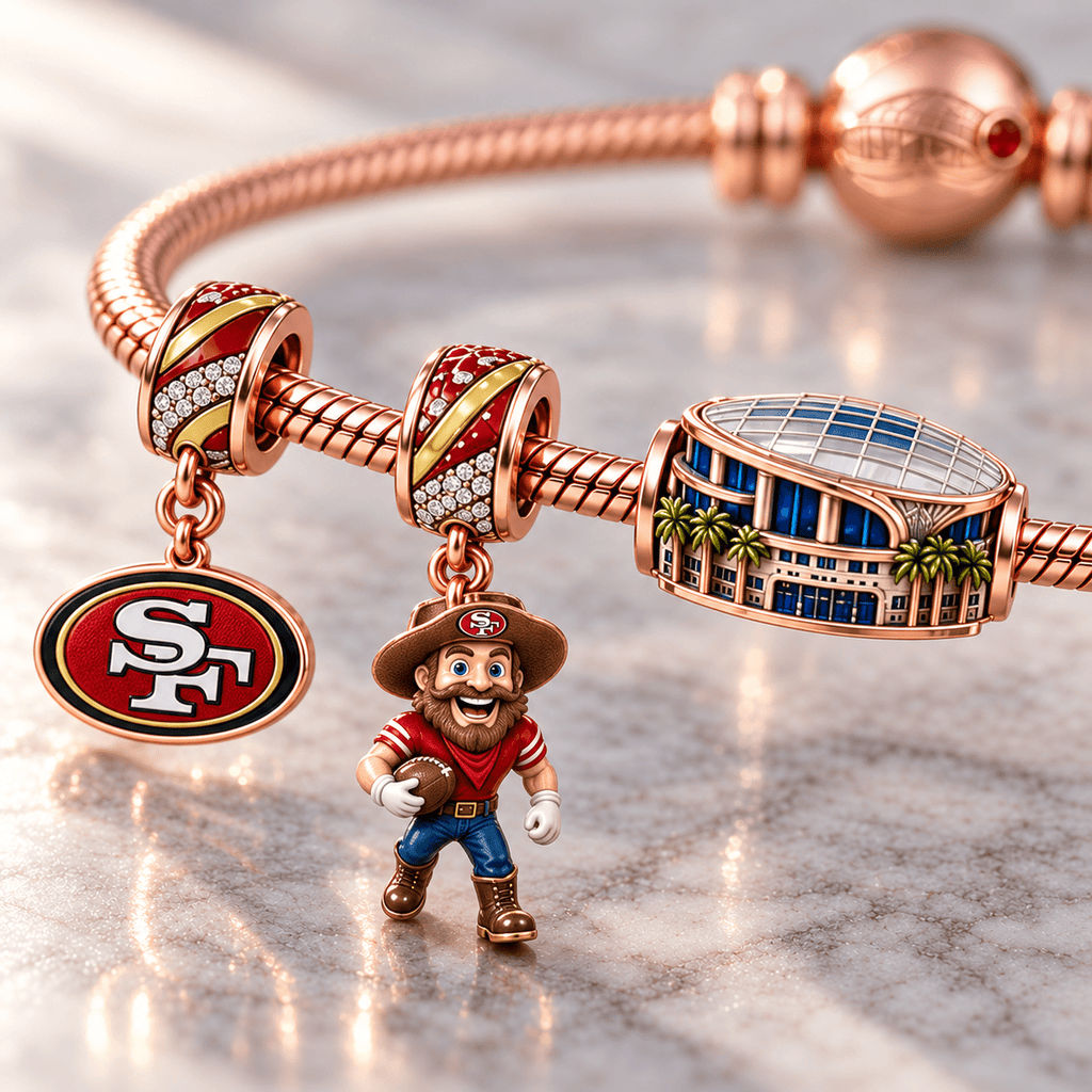 SF49 Rose Gold Charm Bracelet Set HQH
