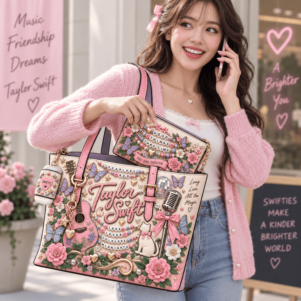 Premium TLSW Handbag Women Shoulder Bag Crossbody Wallet Set TNSM