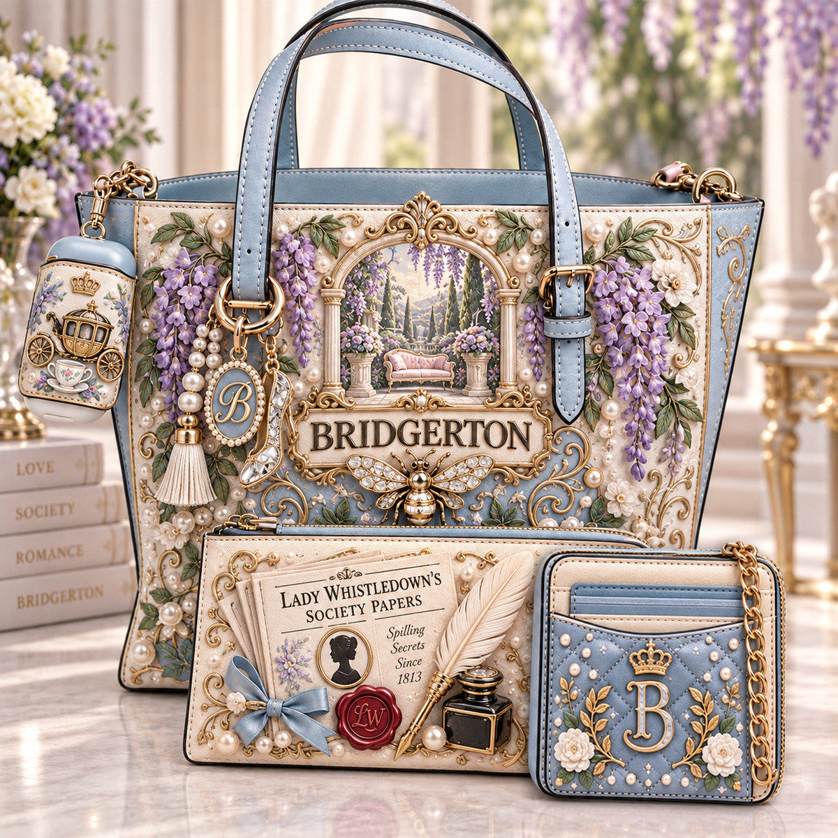 Premium BDGT Handbag Women Shoulder Bag Crossbody Wallet Set TNSM